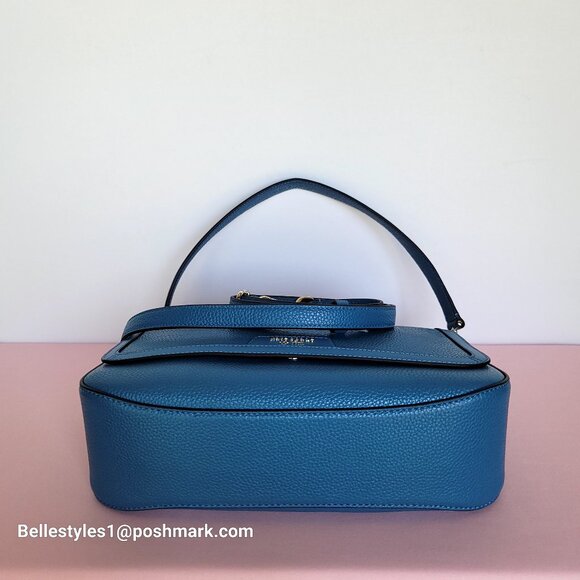 KATE SPADE Hudson Pebbled Leather Flap Convertible Shoulder Bag- Back to School - Picture 9 of 16